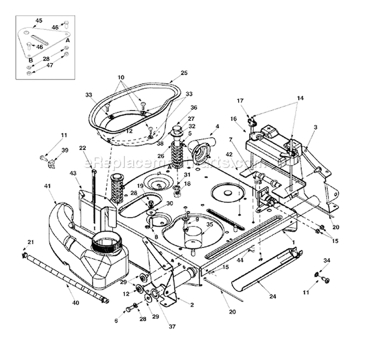 Page H Diagram and Parts List for 13A-328-402 2000 Yard Man Lawn Tractor